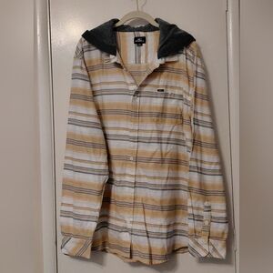 O'Neill MENS Flannel Shirt/Jacket XXL With Hood